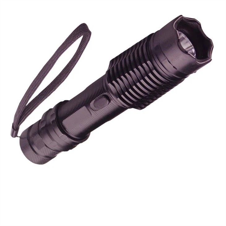 Long Aluminum Electric Shock Stun Gun With Flashlight