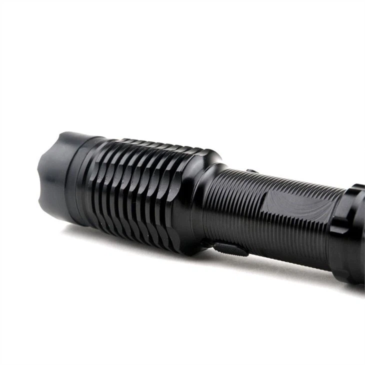 Long Aluminum Electric Shock Stun Gun With Flashlight