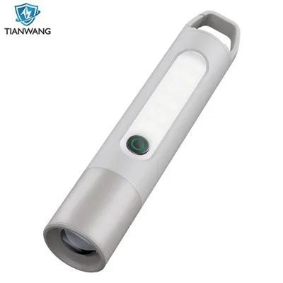 چراغ قوه LED مشعل قابل شارژ قابل زوم اضطراری با فندک قوسی